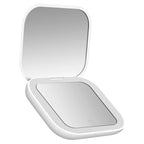 Compact Mirror with Lights, 1X/2X Magnification Portable Folding Handheld Small Pocket LED Travel Makeup Mirror for Gift, Purse
