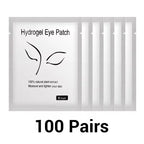 100Pairs Wholesale Hydrogel Eye Patch for Building Eyelash Extension Under Eye Pads Grafted Lash Stickers Beauty Tools