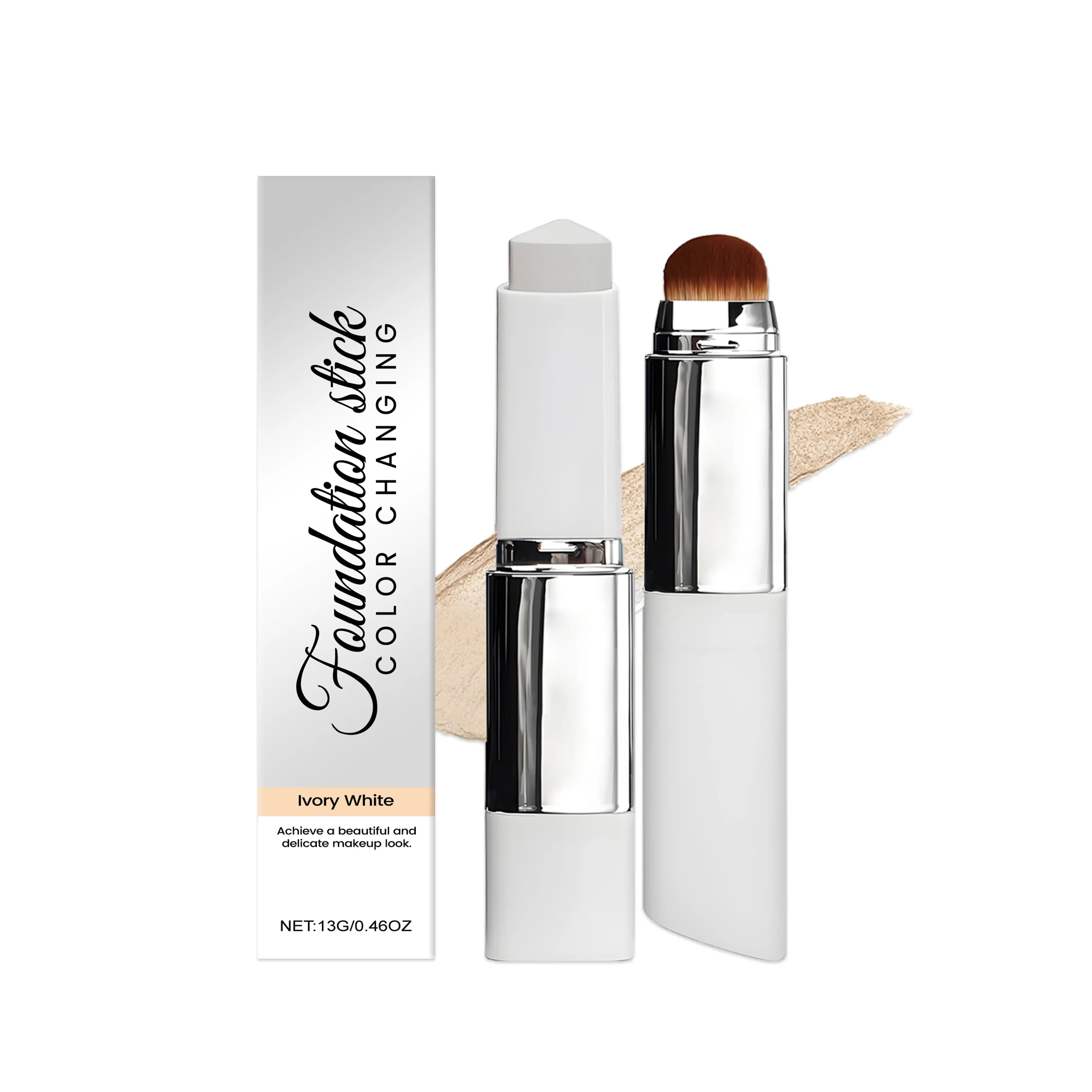 Lazy foundation stick, moisturizing and natural concealer makeup,matte makeup base,rare beauty,Keep makeup and sweat
