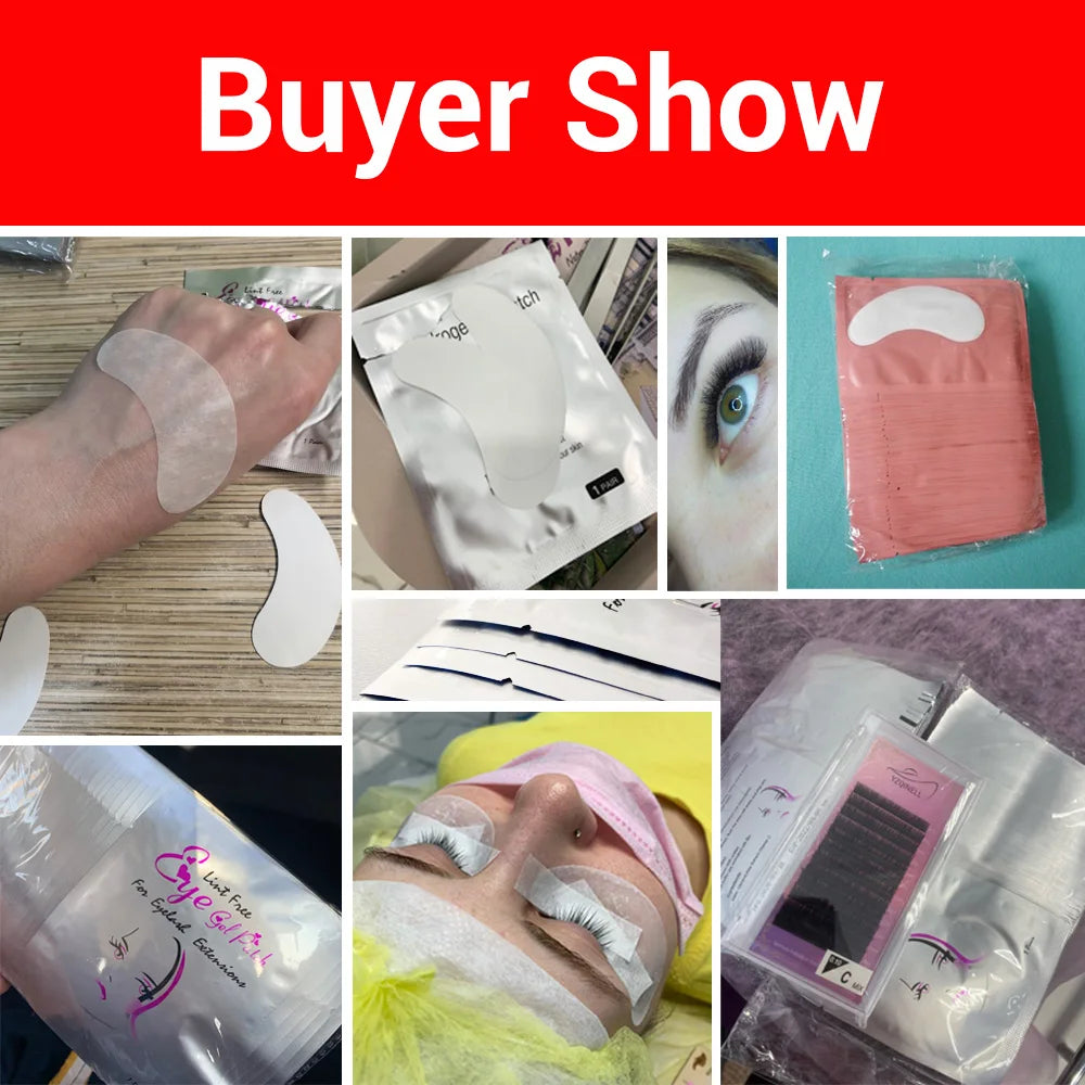 100Pairs Wholesale Hydrogel Eye Patch for Building Eyelash Extension Under Eye Pads Grafted Lash Stickers Beauty Tools