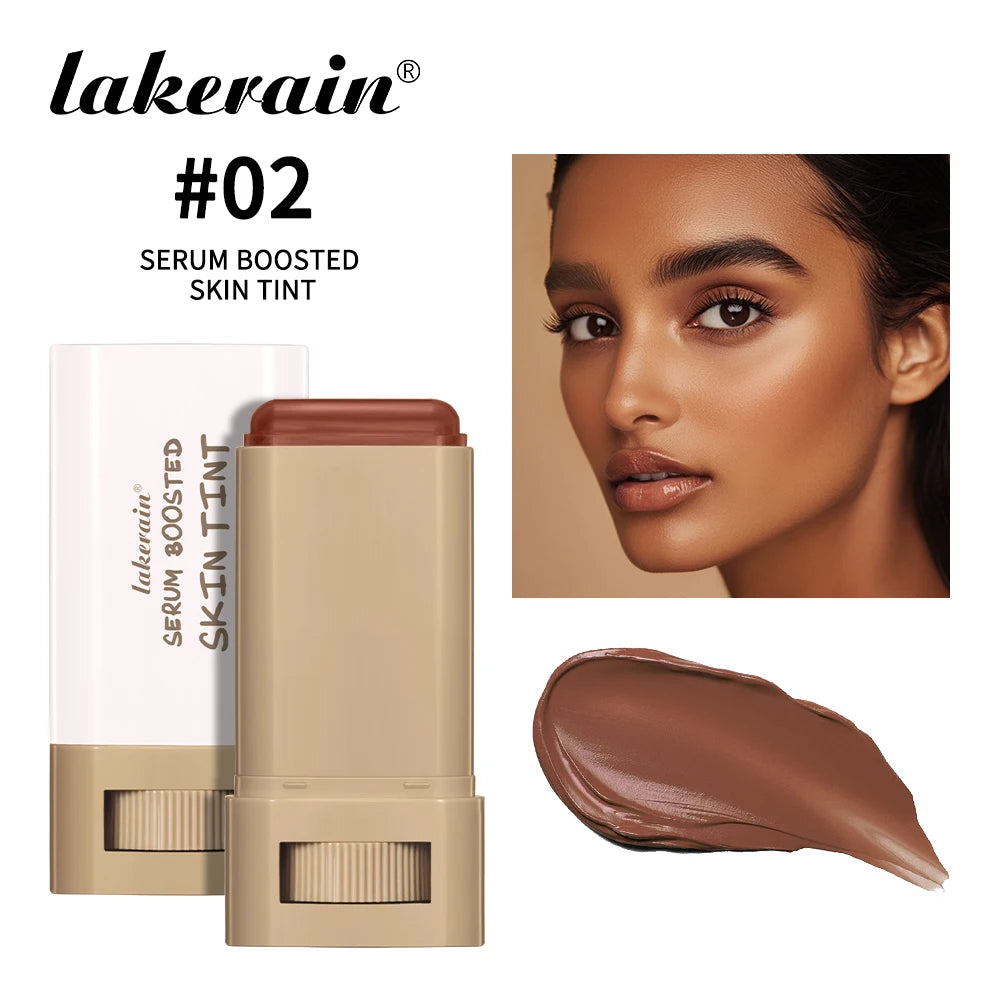 Skin Tint Stick Waterproof Nourishing Solid Tinted Serum Foundation Skin Tint Balm Face Tinted Face Contour Stick Makeup