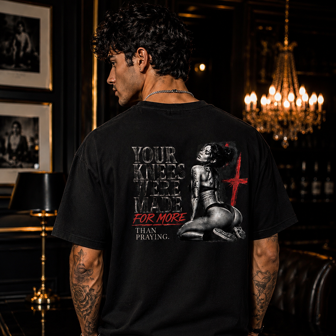 your knees were made for more than just praying Unisex Fitted T-Shirt - Next Level 6210