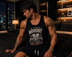 my favorite workout is between the sheets Men's Tank Top