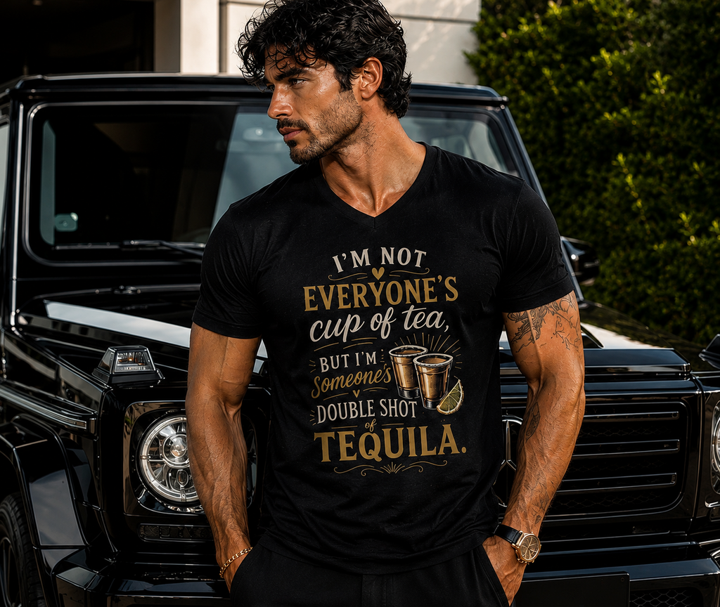 Unisex Short Sleeve V-Neck T-Shirt