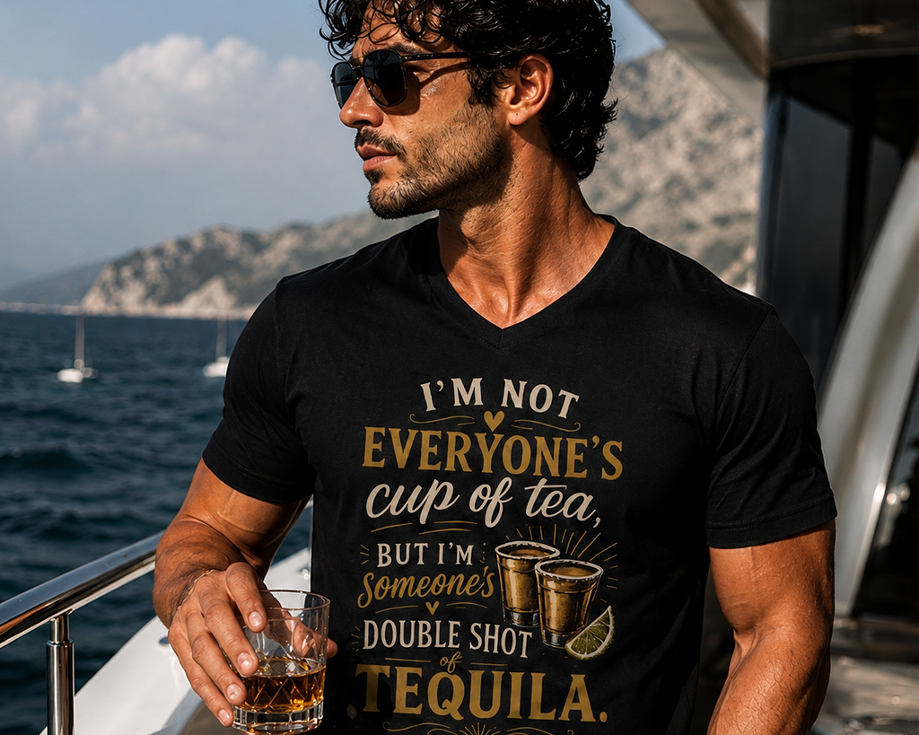 Unisex Short Sleeve V-Neck T-Shirt