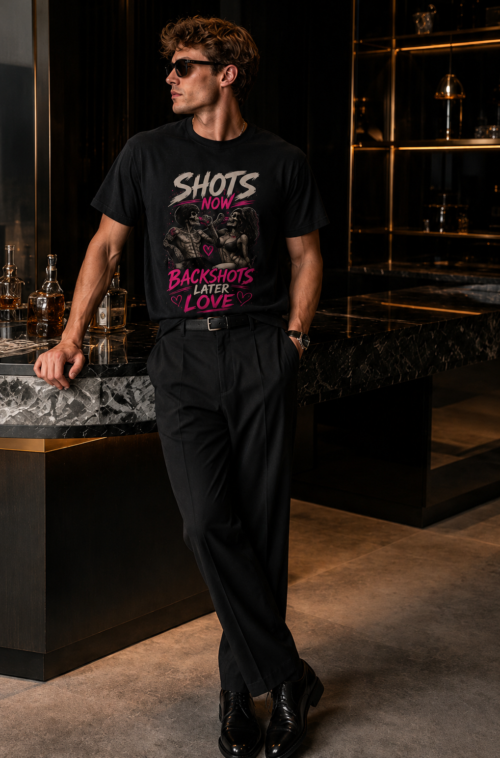 Shots Now Backshoots Later Love Short-Sleeve Unisex T-Shirt