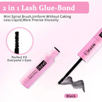 ISEEN Lash Bond and Seal 10ml for Lash Clusters Super Hold Long-Lasting Non-Irritating Eyelash Glue for DIY at Home