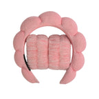 1/3Pcs Fashion Microfiber Washing Wristbands Scrunchies Puffy Headband Spa Bubble Headband for Washing Face Makeup Shower Skincare